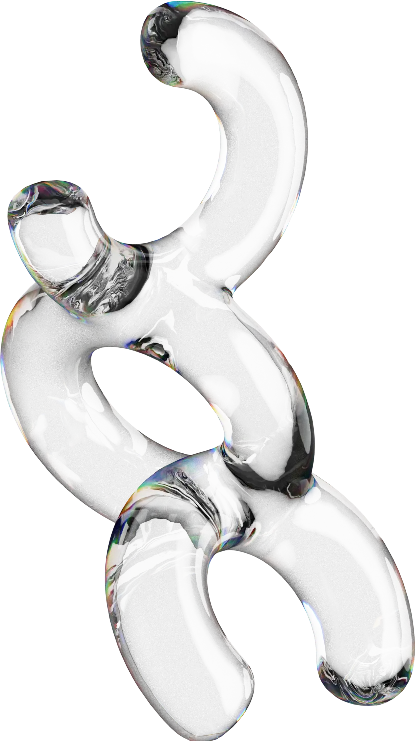 Glass sculpture No. 07 — Folded Light